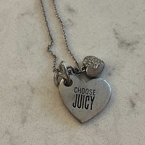 Juicy Couture 'Choose Juicy' Heart Necklace 30”